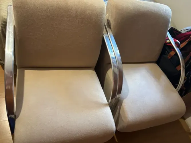 POLTRONAS BEGE ESCRITÓRIO SALA E RECEPÇÃO
