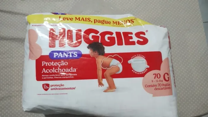 Fraldas HUGGIES (G) 70 UNID.