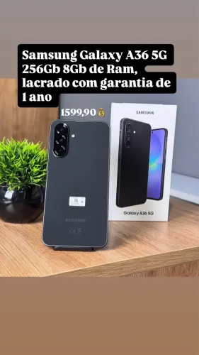 Samsung Galaxy A36 5G 256Gb 8Gb de Ram lacrado com garantia de 1 ano