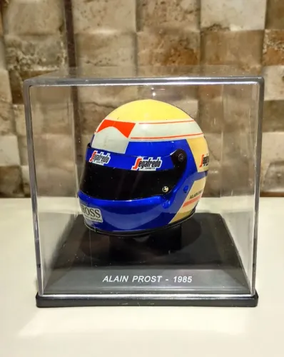Miniatura Formula 1 Capacete Alain Prost World Champion 1985 Spark 1/5