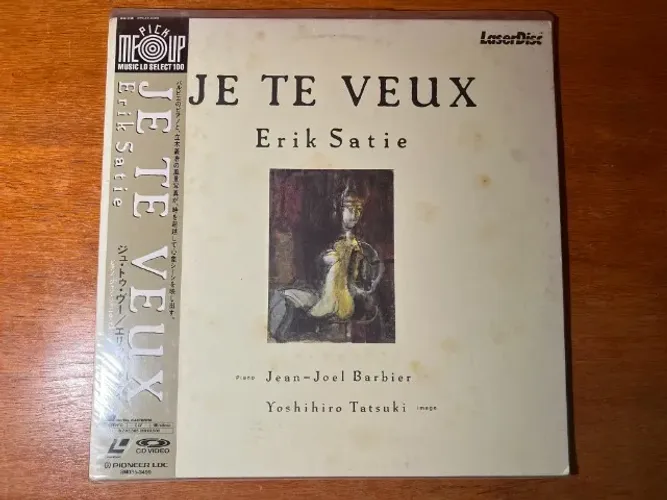 Laserdisc Je Te Veux / Erik Satie - Versão Japonesa - RELÍQUIA AINDA NO PLÁSTICO - RARO