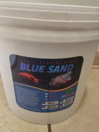 Areia substrato aquário Mbreda balde 25kg