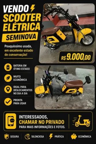 SCOOTER ELÉTRICA SEMINOVA