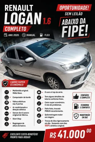 Renault Logan Zen Flex 1.6 16V 4P Mec. 2020