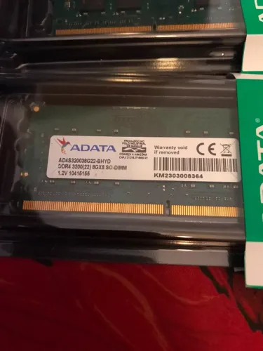 Kit Memória RAM Notebook ADATA 16GB (2x8GB) DDR4 3200MHz- Perfeito Estado