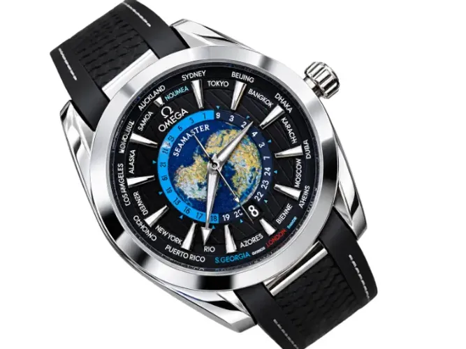 Relógio Masculino Omega Seamaster Aqua Terra Worldtimer
