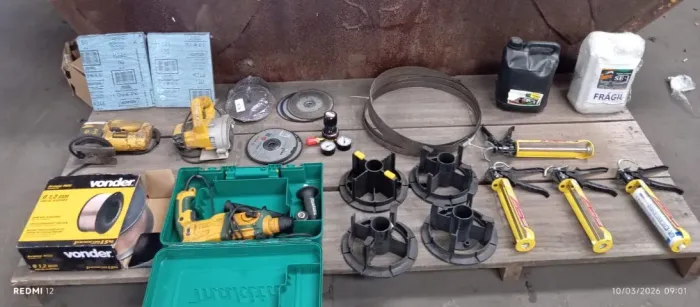 Ferramentas e Materiais para Serralheria/Solda - Lote Completo (kit 1)