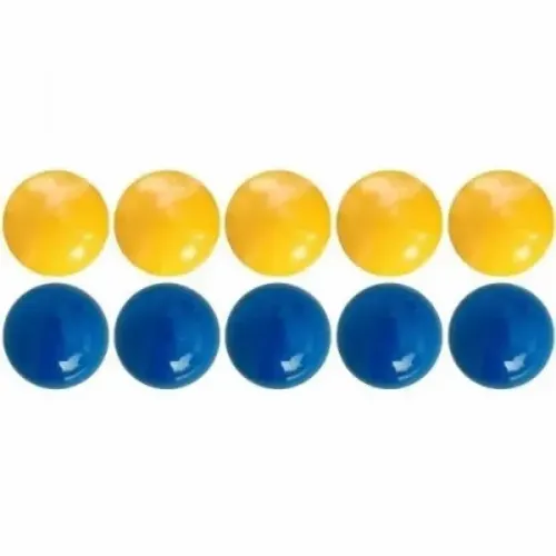 Bolas Mata Mata Novas Nunca Usadas 54mm Lisa Bilhar Sinuca Amarela e Azul