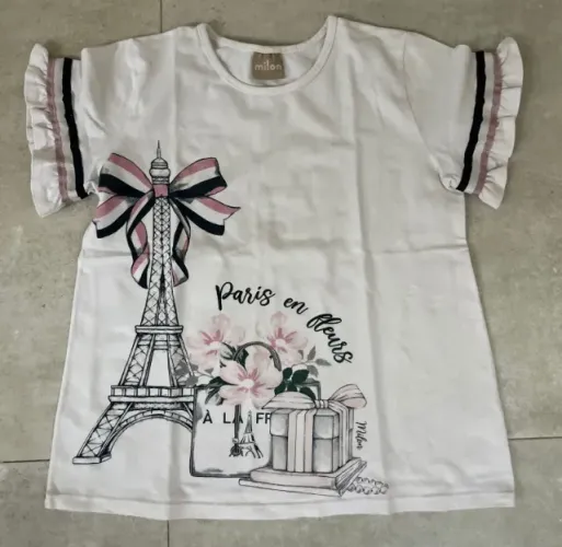 Blusa manga curta Milon tamanho 10
