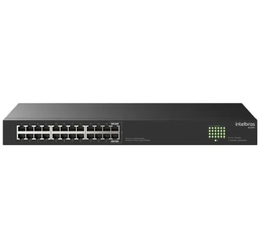 Switch Gigabit Intelbras 24 Portas Ethernet S1124G - Novo (LACRADO) com NF e Garantia!