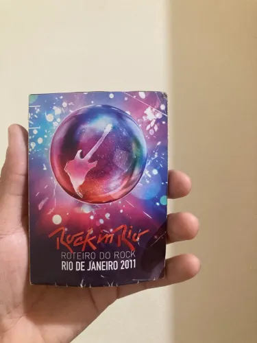 Folder Oficial Rock in Rio 2011 - Mapa Cidade do Rock + Programação de Shows