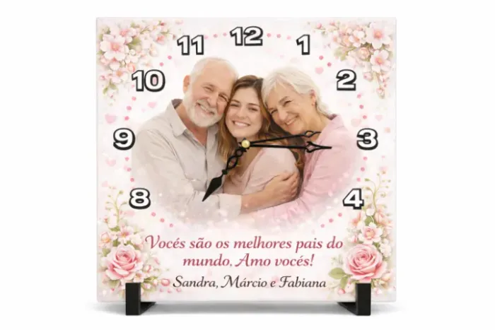Relógio Personalizado com Foto Últimas Unidades