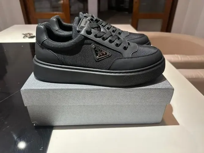 Tênis Prada Preto Milano Platform Sneaker Luxo Tam 40 BR Premium