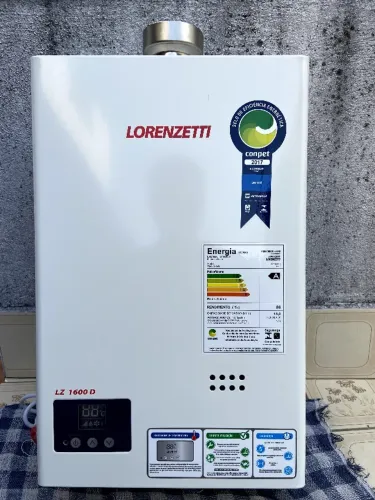 Aquecedor a Gás Lorenzetti LZ 1600D GLP 15L Digital Nunca Utilizado