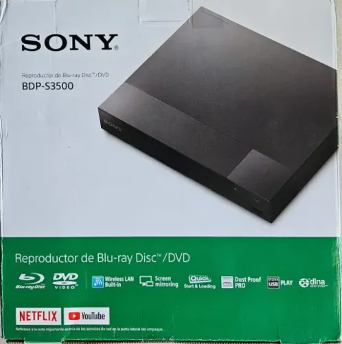Blu-ray Player Sony BDP-3500 Disc/DVD (Novo Lacrado Na Caixa)