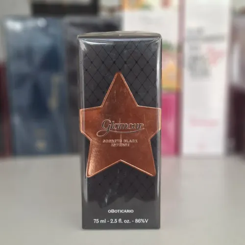 Perfume Glamour Secrets Black Intense O Boticário 75ml - entrega em slz e região 