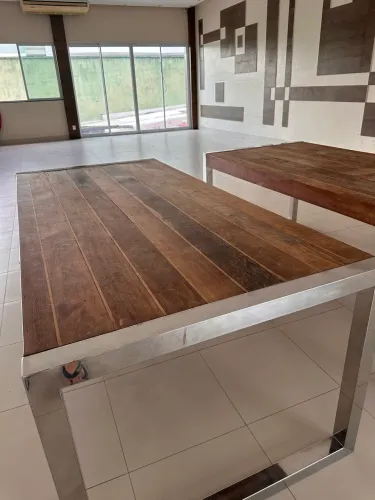 Mesa quadrada para Buffet - 3 unidades