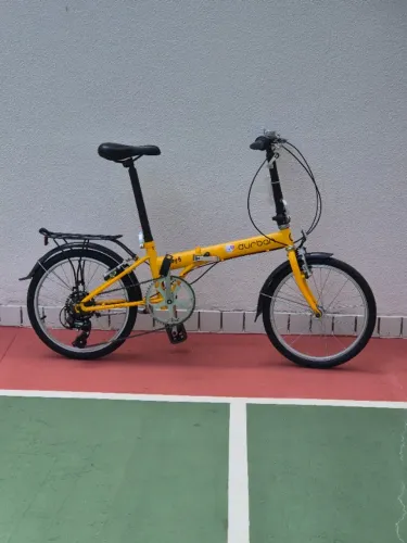 Bicicleta Dobrável Durban Bay 6 Com 7 Marchas Amarela