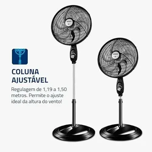 MONDIAL Ventilador Coluna 110V, 40cm, 6 pás, Super Power - VSP-40C-B