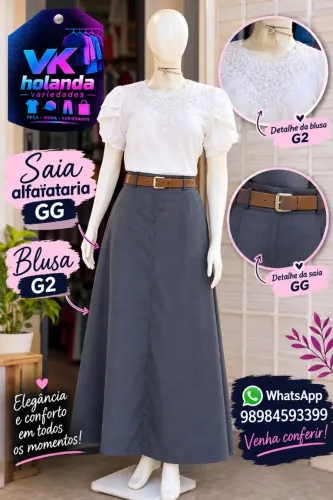 Saia e blusa