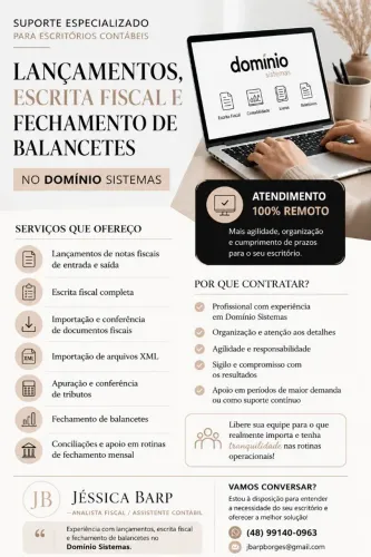 Auxiliar fiscal / assistente contábil