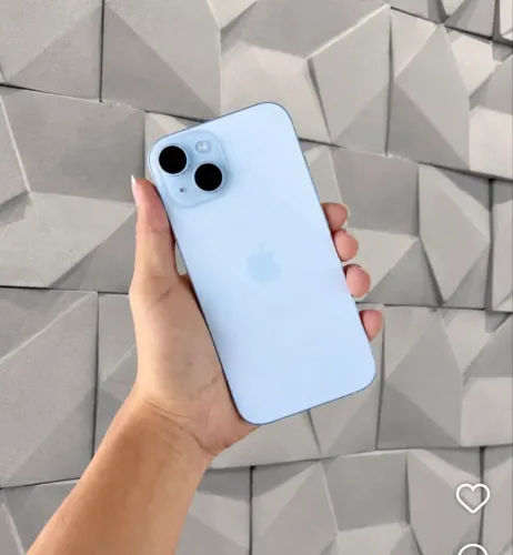 iPhone 15 azul 128GB 6 meses de garantia