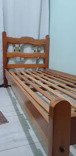 2 cama de madeira maciça cerejeira 