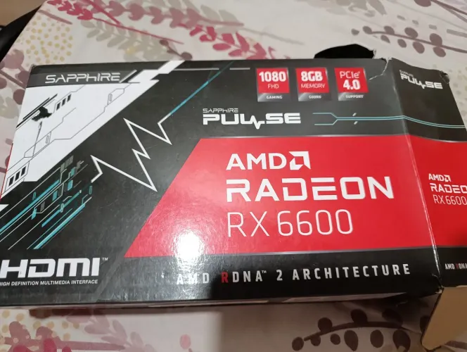 Placa de vídeo rx 6600 8g AMD radeon