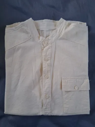 Camisa linho cru juvenil masculina 