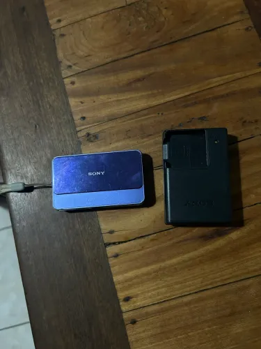 Sony Cyber-shot Azul - Touch Slim - Funcionando 100% + Carregador