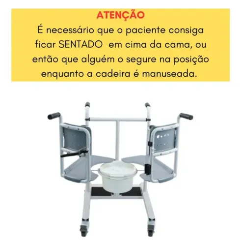 Cadeira de transferência para acamados