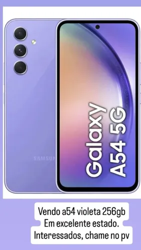 Samsung A54 violeta 256gb