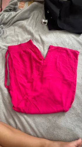 Calça pantalona pink