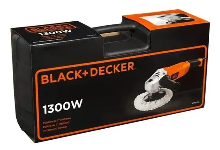 Politriz 7" Black e decker 1300w original lacrada