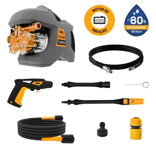 WAP WL 4200 Lavadora Profissional de Alta Pressão 5 Pistões 2200W 1305PSI Vazão Promoção