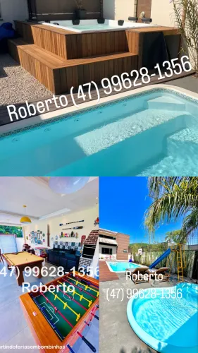 Casa com hidro e piscinas 3/4 em Bombinhas