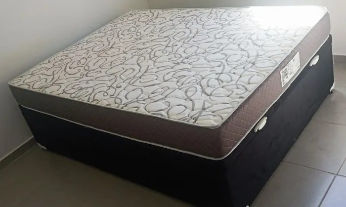 CAMA BAÚ CASAL COMPLETA