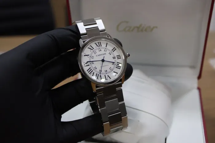 Relógio Masculino Cartier Ronde 42mm Automático - Linha ETA - Seminovo