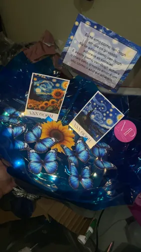 Buquê borboletas Van Gogh para presente