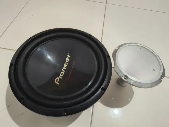 Vendo grave Pioneer de 12 ,bobina dupla +corneta de alumínio