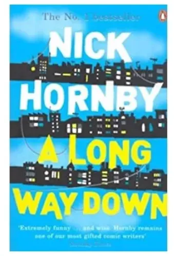 Livro em inglês, A long way down, Nick Hornby