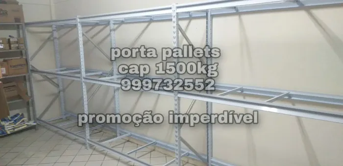 Porta pallets novos pronta entrega com desconto de fábrica 