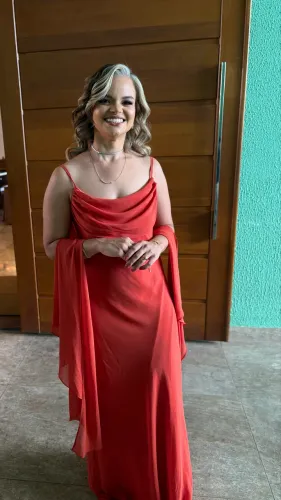 Vestido madrinha casamento terracota