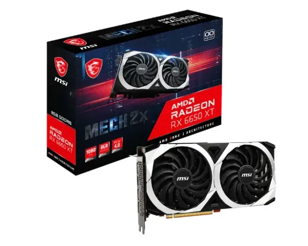 Placa de Vídeo MSI Radeon RX 6650 XT MECH 2X 8GB GDDR6 - Excelente estado