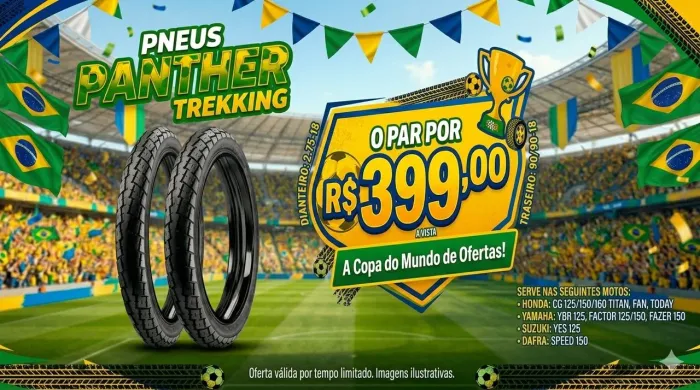 Par de pneus novos 