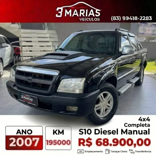 Chevrolet S10 Pick-up Exec. 2.8 4X4 CD TB Int.dies 2007