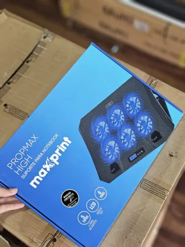 Suporte para notebook 6 fans ,LCD ,5 tipos de ajustes . Chama no WhatsApp!