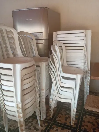 Jogo de mesa de festa branca