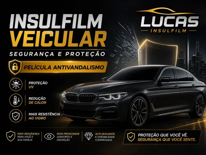 Blindagem Invisível,Proteja seu veículo e sua família com Insulfilm de Segurança