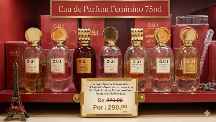 Eau de Parfum Feminino OUI PARIS 75ml